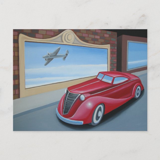Art Deco Coupe Postkarte (Vorderseite)