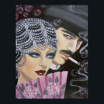 ART DECO COUPLE POSTER<br><div class="desc">Original Acrylmalerei auf Leinwand, ... ... ... ... ... .Ein schönes und charmantes Paar für einen Abend Spaß, wo sie abends tanzen werden. Das ist die Art von Gemälde, die nostalgisch ist und eine Ära der Gaiety und schönen Mode zurückbringt, Frauen waren am elegantesten und weiblich und Männer waren klatschsüchtig...</div>