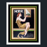Art Deco Cover Motor Magazine 16 x 20 Poster<br><div class="desc">Motor Magazine,  Art Deco,  Cover 16 x 20 1931</div>