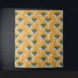 Art Deco Crane - gelber Hintergrund Wandteppich<br><div class="desc">Art Deco Crane - gelber Hintergrund</div>