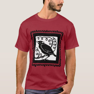 Art Deco Crow oder Raven T-Shirt