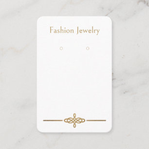 Art Deco Custom "Golden Earring Display Cards" Terminkarte