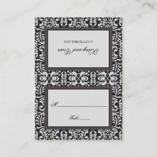 Art Deco Damask Platzkarte
