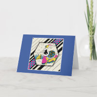 Art-Deco-Dame in einem Bustle mit Hund
