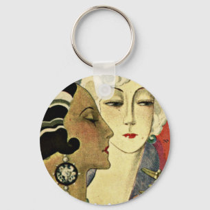 Art Deco Damen Schlüsselanhänger