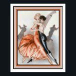 Art Deco "Dance Le Deux" 16 x 20 Poster<br><div class="desc">Dance Le Deux,  Pariser Art Deco Poster - 16 x 20</div>