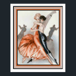 Art Deco "Dance Le Deux" 16 x 20 Poster<br><div class="desc">Dance Le Deux,  Pariser Art Deco Poster - 16 x 20</div>
