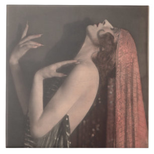 Art Deco Dancer Kyra #1 Keramik Tile Fliese