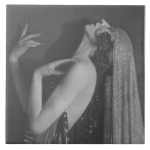 Art Deco Dancer Kyra #1 Keramik Tile Fliese