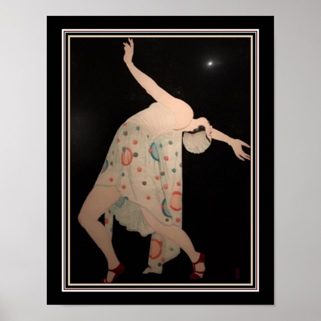 Art Deco Dancer Print ca. 1926 Poster (Vorne)