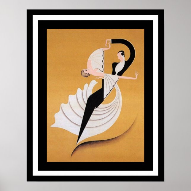 Art Deco Dancers Poster (Vorne)