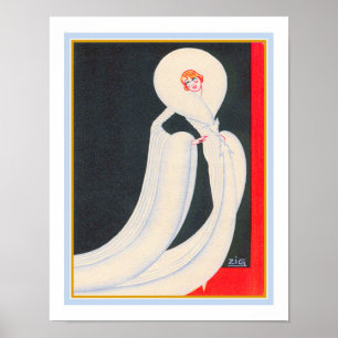 Art-Deco-Déco Ziegfeld aus den 1920er Jahren Poster