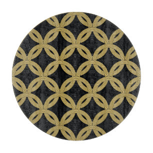 Art Deco Dekoration Nahtlose Ornamente Schneidebrett