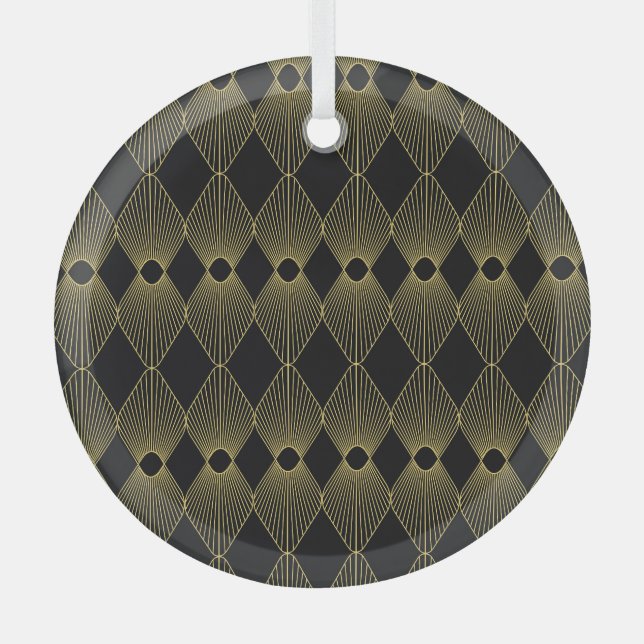 Art Deco Dekoration Nahtloses Muster (Vorderseite)