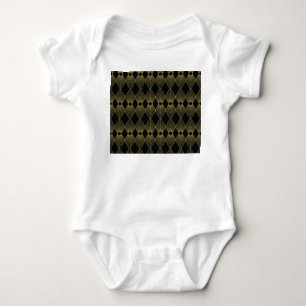 Art Deco Dekoration Nahtloses Muster Baby Strampler