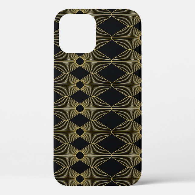 Art Deco Dekoration Nahtloses Muster Case-Mate iPhone Hülle (Rückseite)
