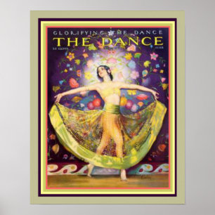 Art Deco "Den Tanz verherrlichend" Poster 40,6 x 5