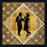 Art Déco der 1920er Jahre. Flapper. Poster<br><div class="desc">Ein stilvolles Art-Déco-Poster der 20er Jahre. Eine Frau im Flapper-Stil und ein eleganter Gentleman.</div>