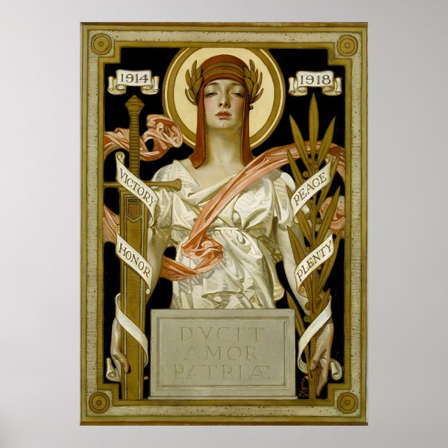 Art Déco Der samstags-Abend Poster (Vorne)