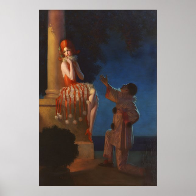 Art Deco Der Vorschlag von Edward Eggleston Poster (Vorne)