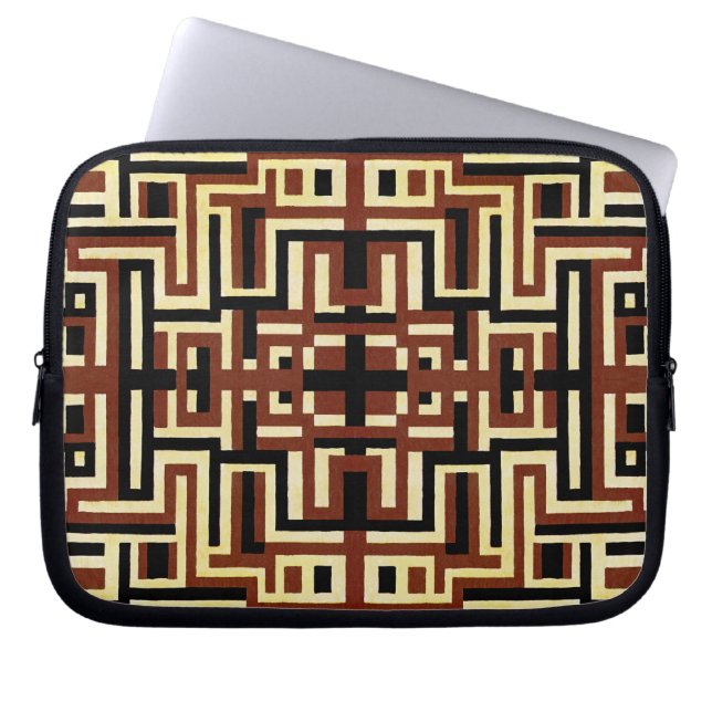 Art Deco Design #2 in Sunshinedazzle Laptopschutzhülle (Vorderseite)