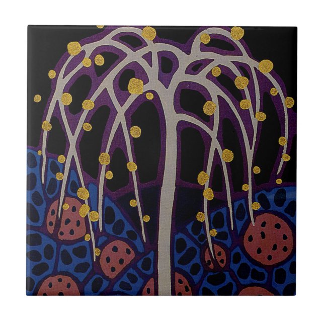 Art Deco Design #6 bei Sunshinedazzle Fliese (Vorderseite)