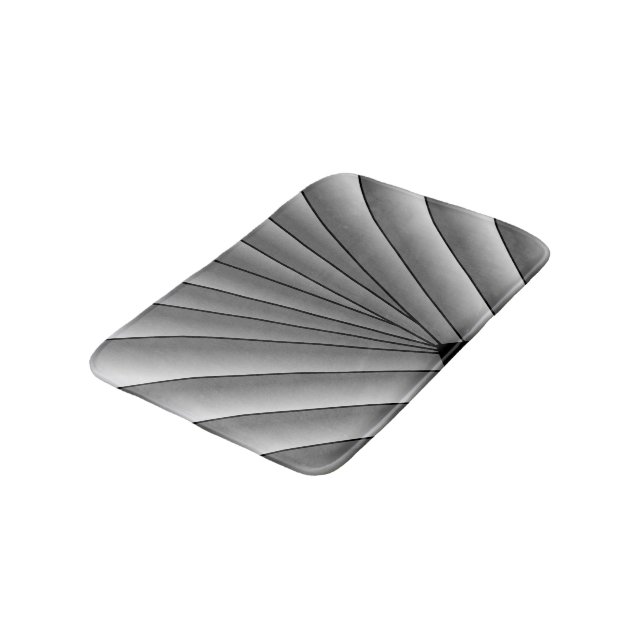 Art Deco Design Badematte (Schrägansicht)