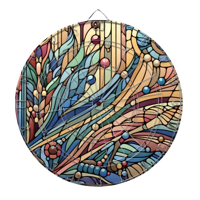 Art Deco Design Dartboard Dartscheibe (vorne)