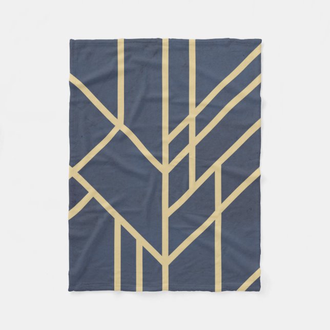 Art-Deco-Design Fleecedecke (Vorderseite)