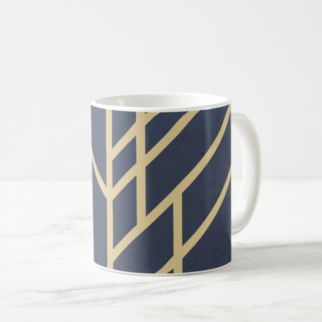 Art-Deco-Design Kaffeetasse (VorderseiteRechts)