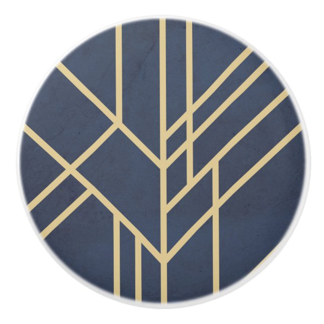 Art-Deco-Design Keramikknauf (Vorderseite)