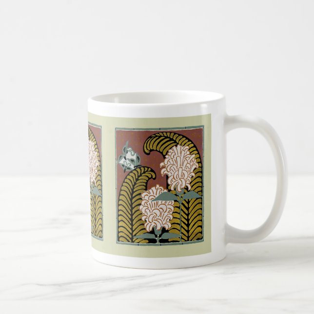 Art Deco Design Nr. 3 Tasse des Blumenkaffees (Rechts)