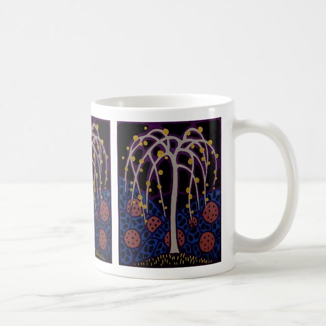 Art Deco Design Nr. 6 Exotic Tree Kaffeetasse (Rechts)