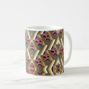 Art Deco Design Nr. 9 Blumenmuster Kaffeetasse