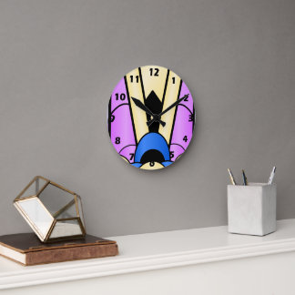 Art Deco Design Runde Wanduhr