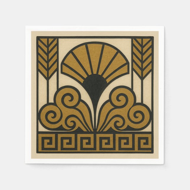 Art Deco Design Serviette (Vorderseite)