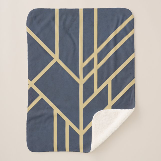 Art-Deco-Design Sherpadecke (Vorderseite)