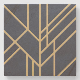 Art-Deco-Design Steinuntersetzer