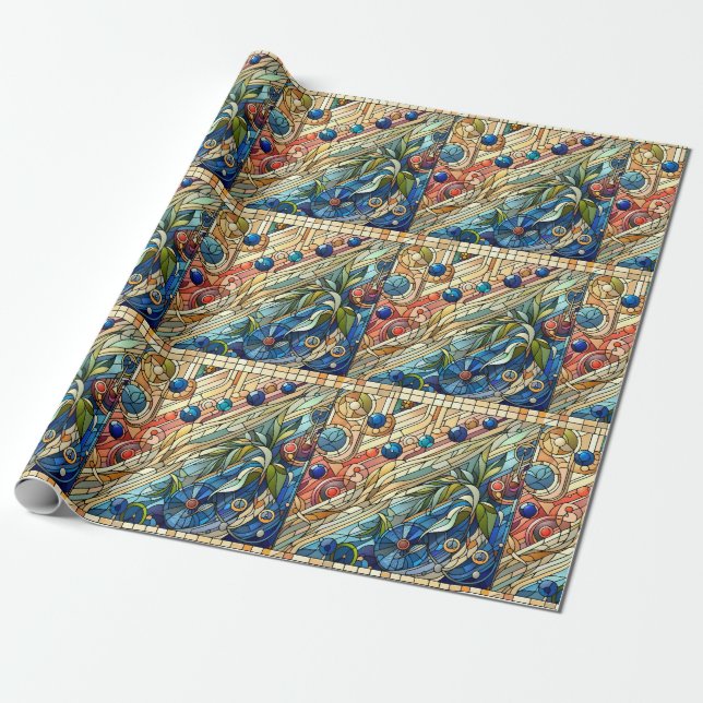 Art Deco Design Wrapping Paper Geschenkpapier (Ungerollt)
