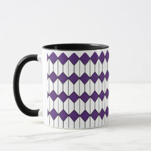 Art Deco Diamonds und Hexagons Tasse