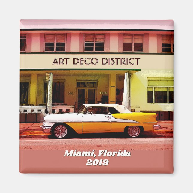 Art Deco District, Miami, Florida w/out year Magnet (Vorne)