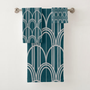 Art Deco Domes Badhandtuch Set