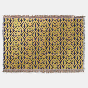 Art Deco-Drachenschuppen - Blaue und goldene Schup Decke