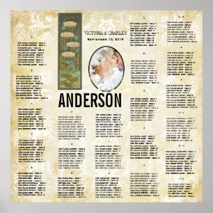 ART DECO Dragonfly Foto Hochzeitssattel Poster