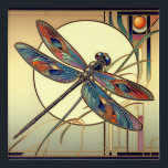 Art Deco Dragonfly Kunst, Dichtung und Musik Acryl Wandkunst<br><div class="desc">Ideal für den Art Deco Dragonfly Liebhaber!</div>