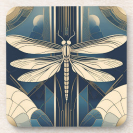 Art Deco Dragonfly Untersetzer Set