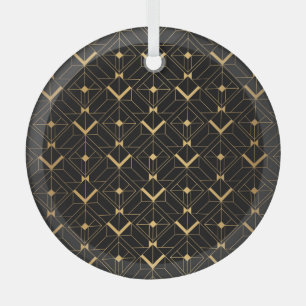 Art Deco Dreieck: Luxus-Muster. Ornament Aus Glas