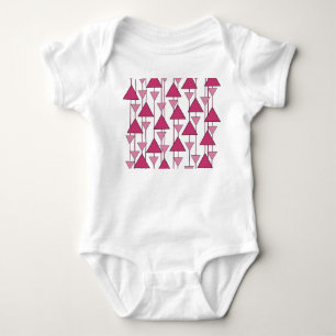 Art-Deco-Dreiecke Baby Strampler