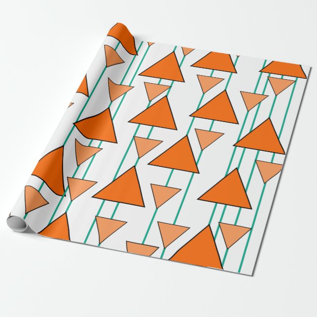 Art-Deco-Dreiecke Geschenkpapier (Ungerollt)