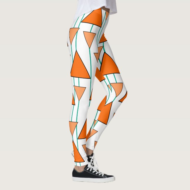 Art-Deco-Dreiecke Leggings (Rechts)
